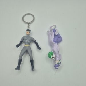 Catwomen Batman Animated Series 3.5" Figure McDonalds 1993 + Joker Grapple 1989